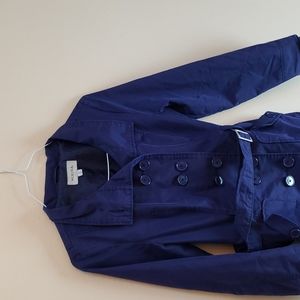 Purple trench coat